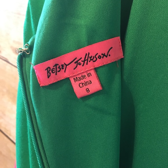 NWT Betsy Johnson green dress size 8 - Picture 6 of 7